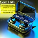 Fones de Ouvido Bluetooth 5.1 Intra-auricular – Alta Performance e Carregamento Sem Fio