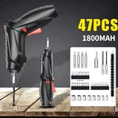 Kit Parafusadeira Recarregável USB – 47 Peças
