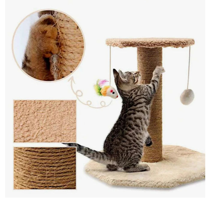 Arranhador de Sisal para Gatos – Diversão, Relaxamento e Bem-estar em Um Só Lugar!