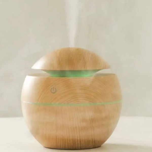 Difusor Umidificador de Ar K-H88 – Design Madeira Escura | Leve, Silencioso e Estiloso!