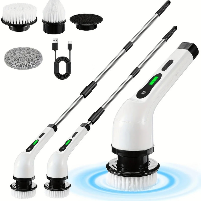 Escova Elétrica Multifuncional Recarregável – Limpeza Profunda com Facilidade!