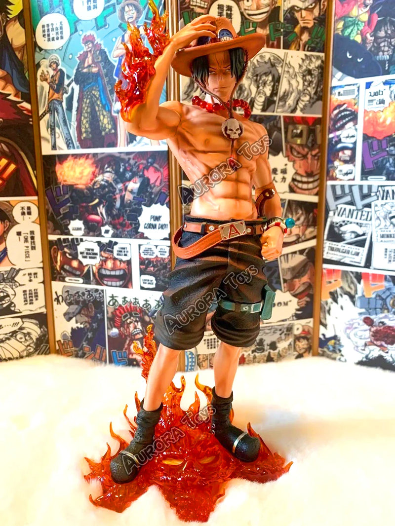 Figura Colecionável Portgas D. Ace – One Piece | Bandai Original – 24cm