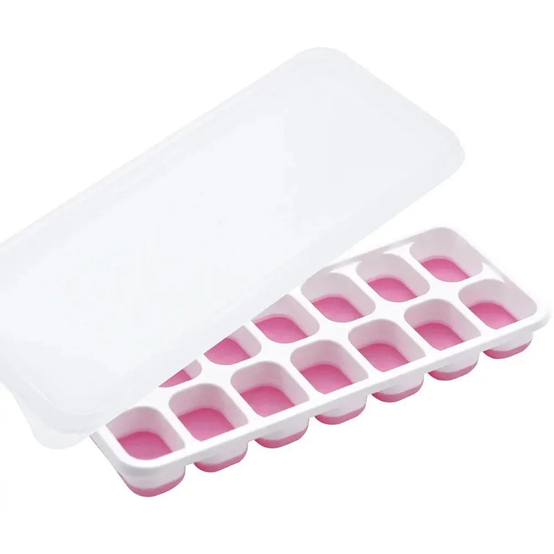 Molde de Gelo em Silicone com 14 Cavidades – Prático, Ecológico e Durável!