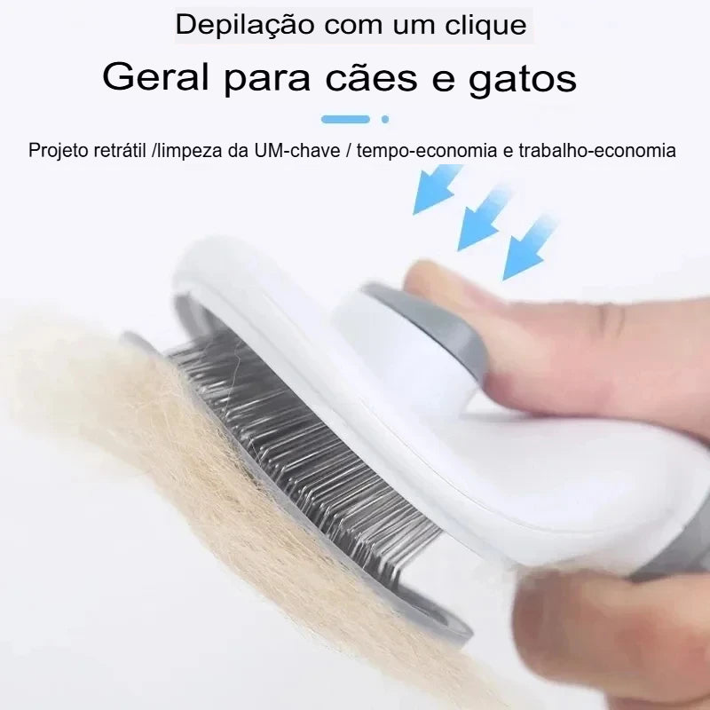 Escova Removedora de Pelos para Pets – Suavidade e Eficiência no Cuidado com seu Animal