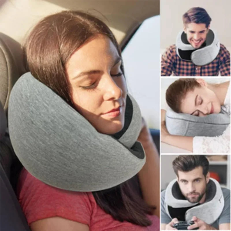 Travesseiro de Pescoço com Toque de Nuvem
