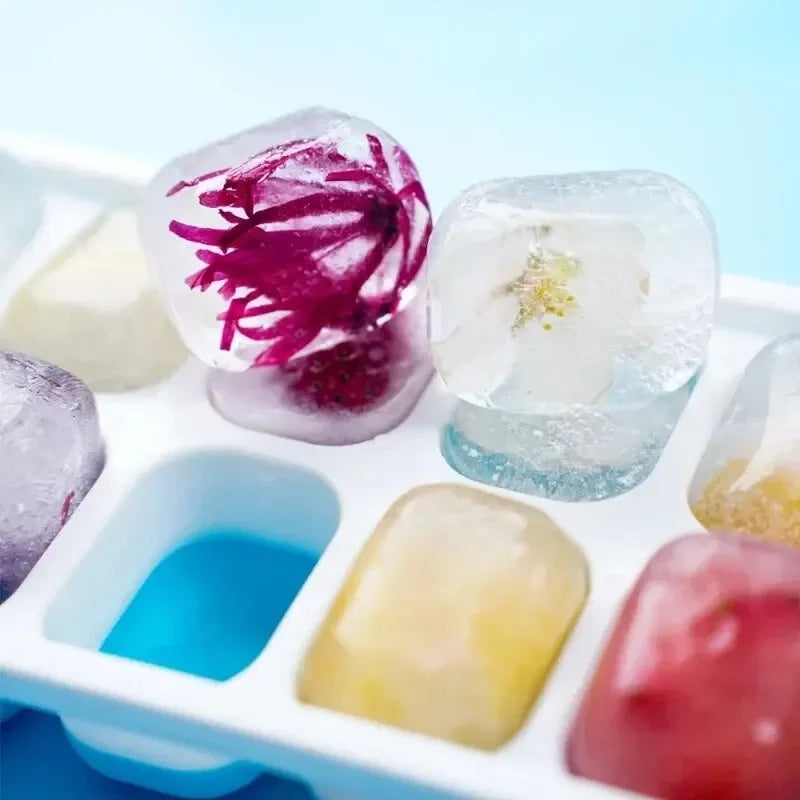 Molde de Gelo em Silicone com 14 Cavidades – Prático, Ecológico e Durável!