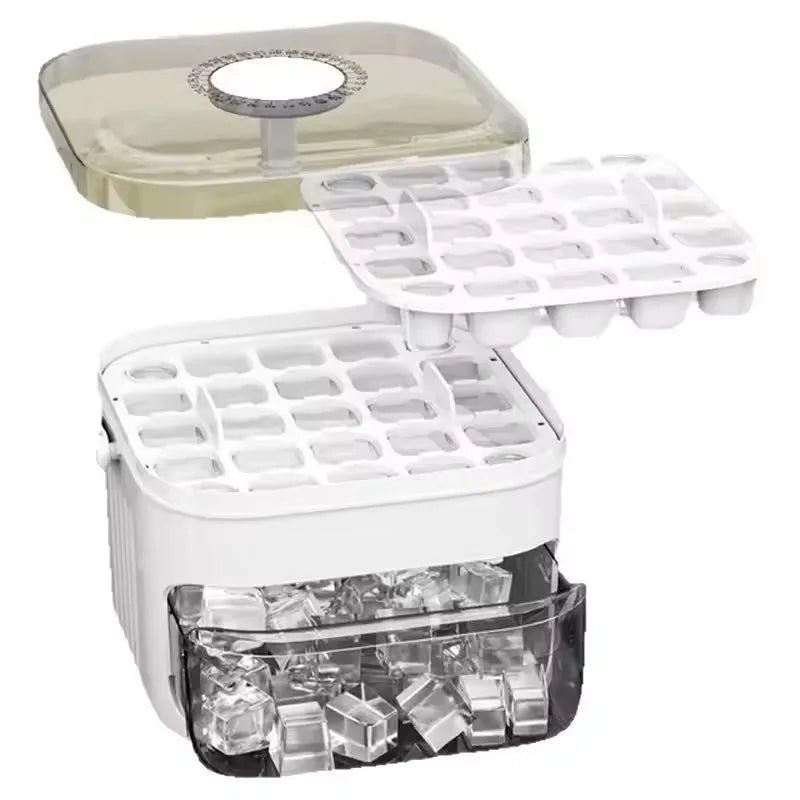 Máquina de Gelo com Tampa fácil prensagem – 50 Cubos de Grande Capacidade