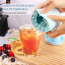 Molde de Gelo de Silicone Redondo – Praticidade e Estilo para Suas Bebidas!