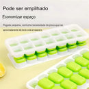 Molde de Gelo em Silicone com 14 Cavidades – Prático, Ecológico e Durável!