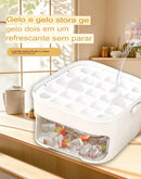 Máquina de Gelo com Tampa fácil prensagem – 50 Cubos de Grande Capacidade