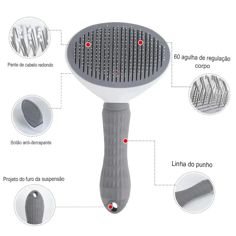 Escova Removedora de Pelos para Pets – Suavidade e Eficiência no Cuidado com seu Animal