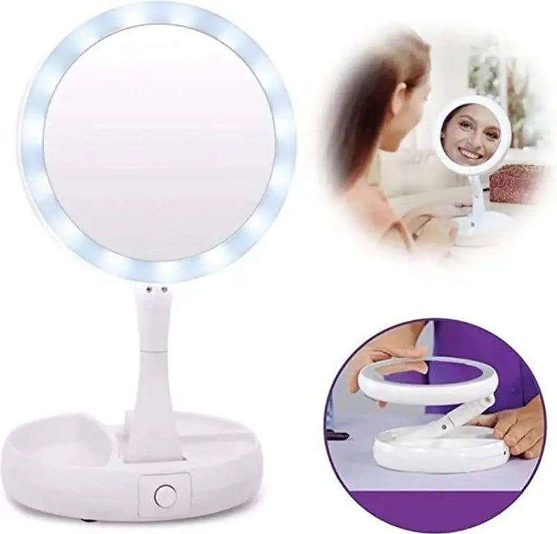 Espelho Para Maquiagem Com Luzes D/ Led