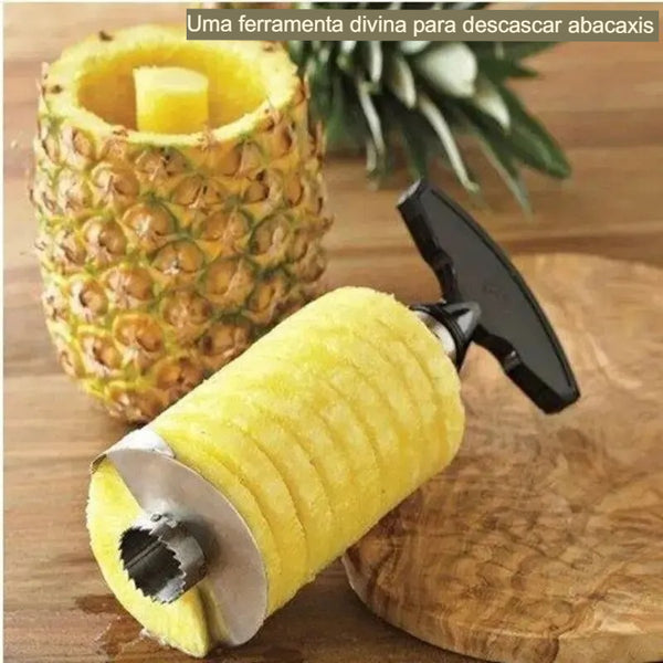 Fatiador de Abacaxi Inox – Corte Rápido, Fácil e Sem Esforço!