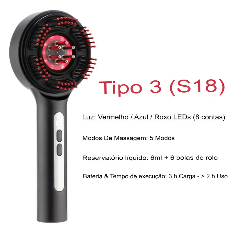 Pente de Massagem Capilar Elétrico Hailicare – Tecnologia e Relaxamento para o Couro Cabeludo!