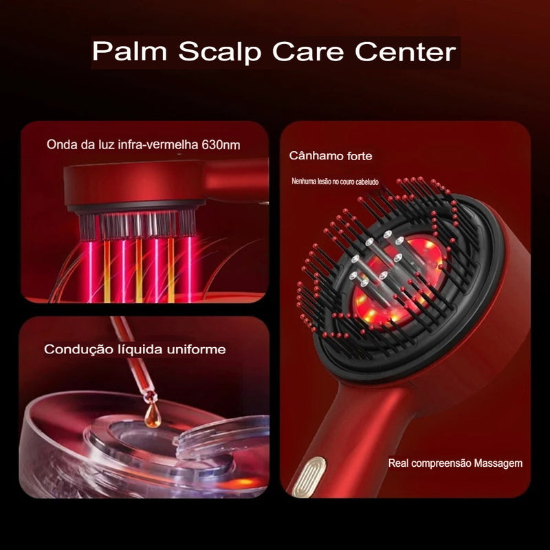 Pente de Massagem Capilar Elétrico Hailicare – Tecnologia e Relaxamento para o Couro Cabeludo!