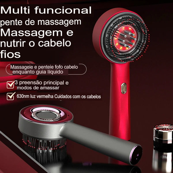 Pente de Massagem Capilar Elétrico Hailicare – Tecnologia e Relaxamento para o Couro Cabeludo!