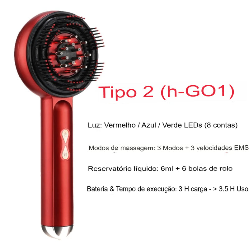Pente de Massagem Capilar Elétrico Hailicare – Tecnologia e Relaxamento para o Couro Cabeludo!