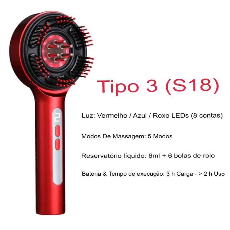 Pente de Massagem Capilar Elétrico Hailicare – Tecnologia e Relaxamento para o Couro Cabeludo!